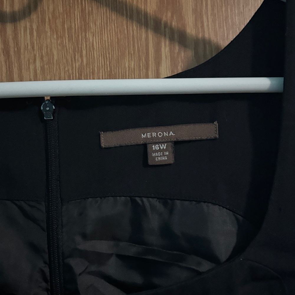 Merona Classic Black Midi Dress - Picture 2 of 3